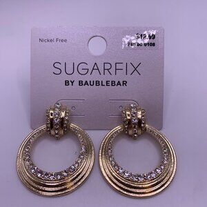 SUGARFIX BY BAUBLEBAR GOLDEN POST EARRINGS NWT